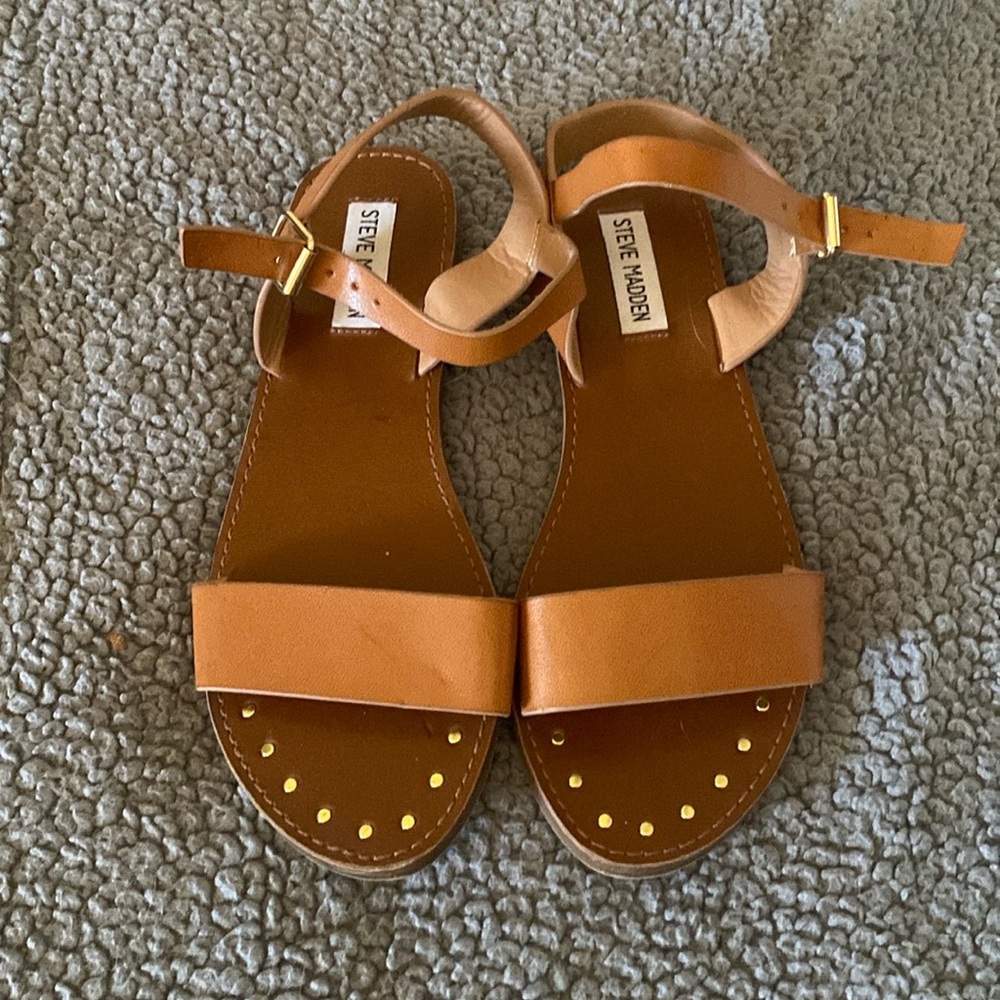 Steve Madden tan sandals, size 7.5